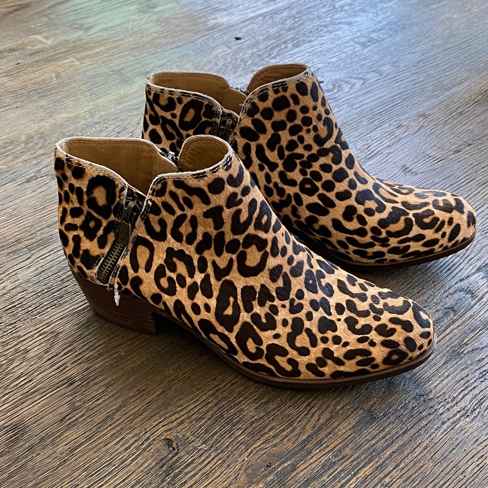 Lucky Brand Animal Print Ankle Booties